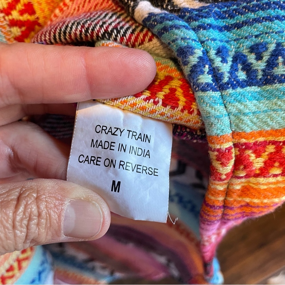 Crazy Train Multicolor Striped Button Down Shirt - image 4